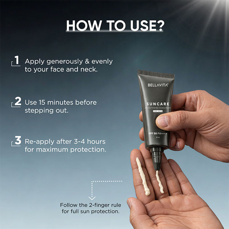Suncare Brightening Sunscreen For Men SPF 50 PA+++ - 30ml
