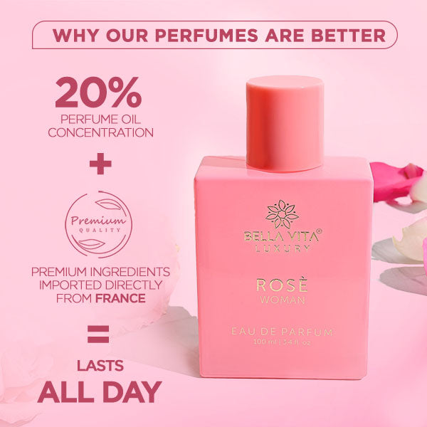 Buy Bella Vita Organic Rose Woman Eau De Parfum For Women With Long Lasting  Floral Fragrance 20 ML Online at Best Prices in India - JioMart.
