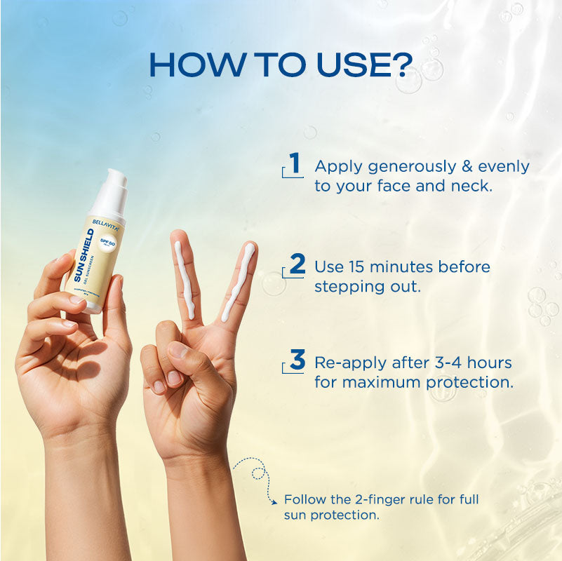 Sun Shield Light-weight Gel Sunscreen with SPF 50 PA++++ for oily skin - 50gm