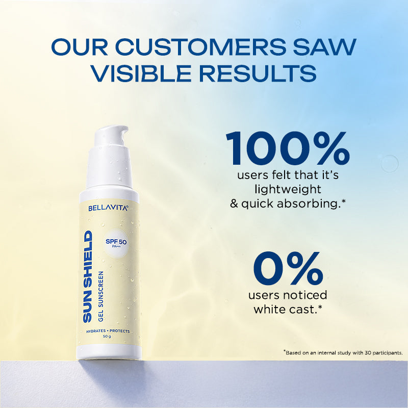 Sun Shield Light-weight Gel Sunscreen with SPF 50 PA++++ for oily skin - 50gm