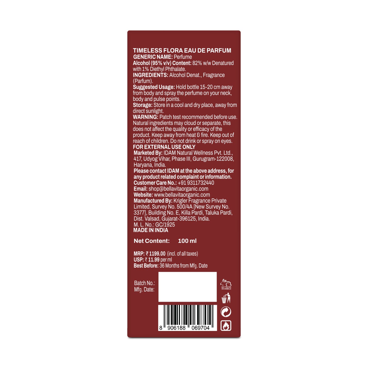 TIMELESS FLORA 100ml | Arabic Range