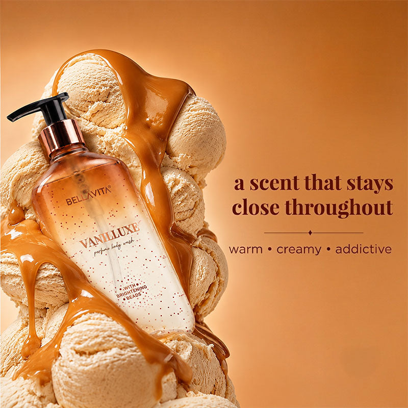 Vanillluxe Perfume Body Wash With Brightening Beads