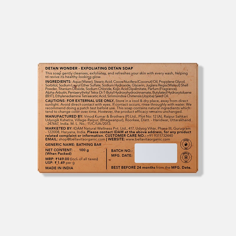 Detan Wonder Exfoliating Detan Soap (Pack of 6)