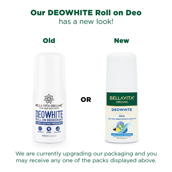 Deo White Natural Roll On Deodorant For Men - 50ml