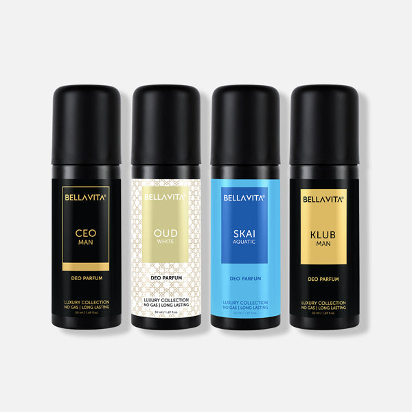 Deo Collection Deo Parfum Travel Size Gift I Set of 4 deos 50 ml Deo | Long Lasting ...