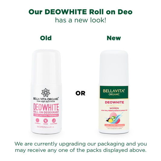 Deo White Natural Roll On Deodorant For Women - 50ml