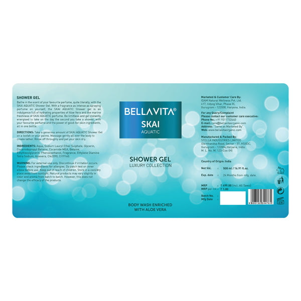 Best Body Shower Gel for Men and Women I Trendy SKAI Aquatic Body Wash