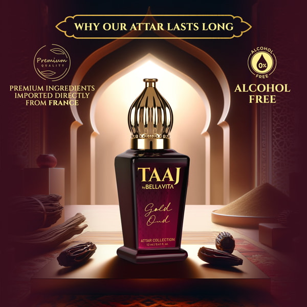 TAAJ Gold OUD Attar - 12ml