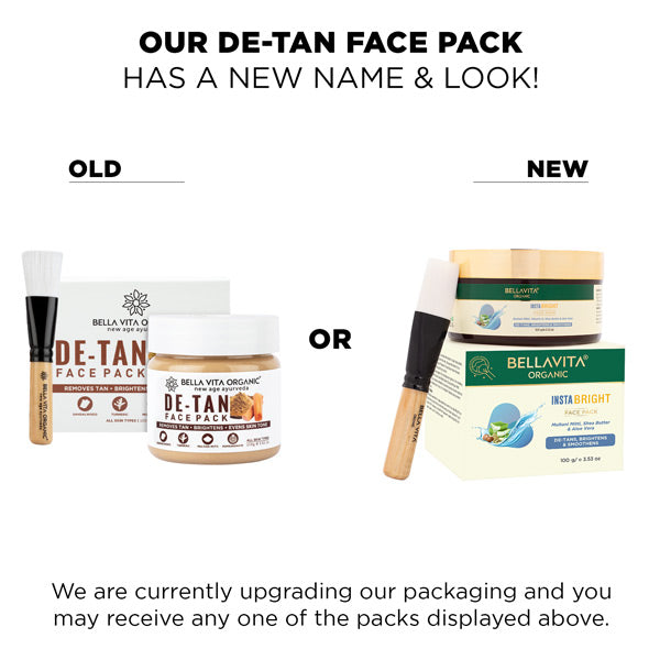 De Tan Face Pack For Glowing Skin - 100gm