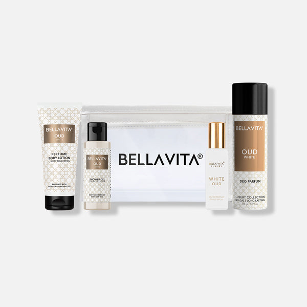 Oud White Travel Minis Kit I Bath and Body Travel Kit for Men and Women ...