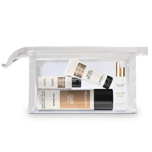 Oud White Travel Minis Kit I Bath and Body Travel Kit for Men and Women ...
