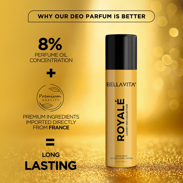 BELLAVITA ROYALE GOLD DUST LUXURY DEO COLLECTION - 150 ML