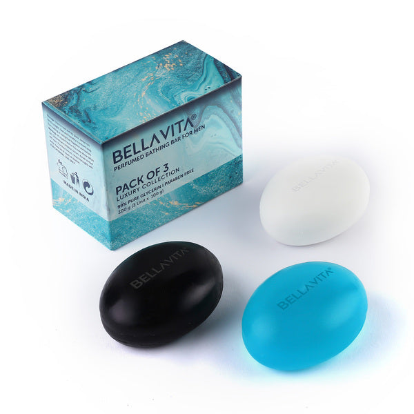 Perfumed Bathing Bar (Soaps) For Men - 3 x 100g