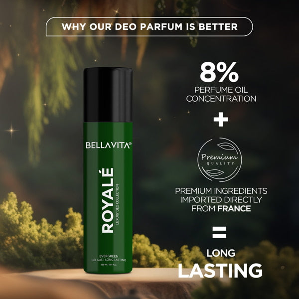 BELLAVITA  ROYALE EVERGREEN  LUXURY DEO COLLECTION - 150 ML