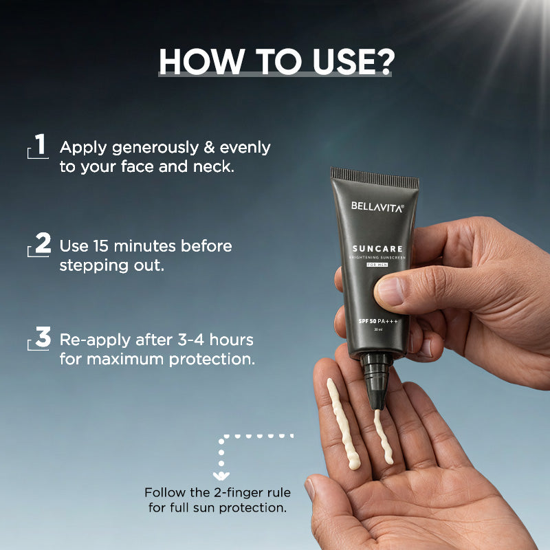 Suncare Brightening Sunscreen For Men | SPF 50 PA+++ | 30ml