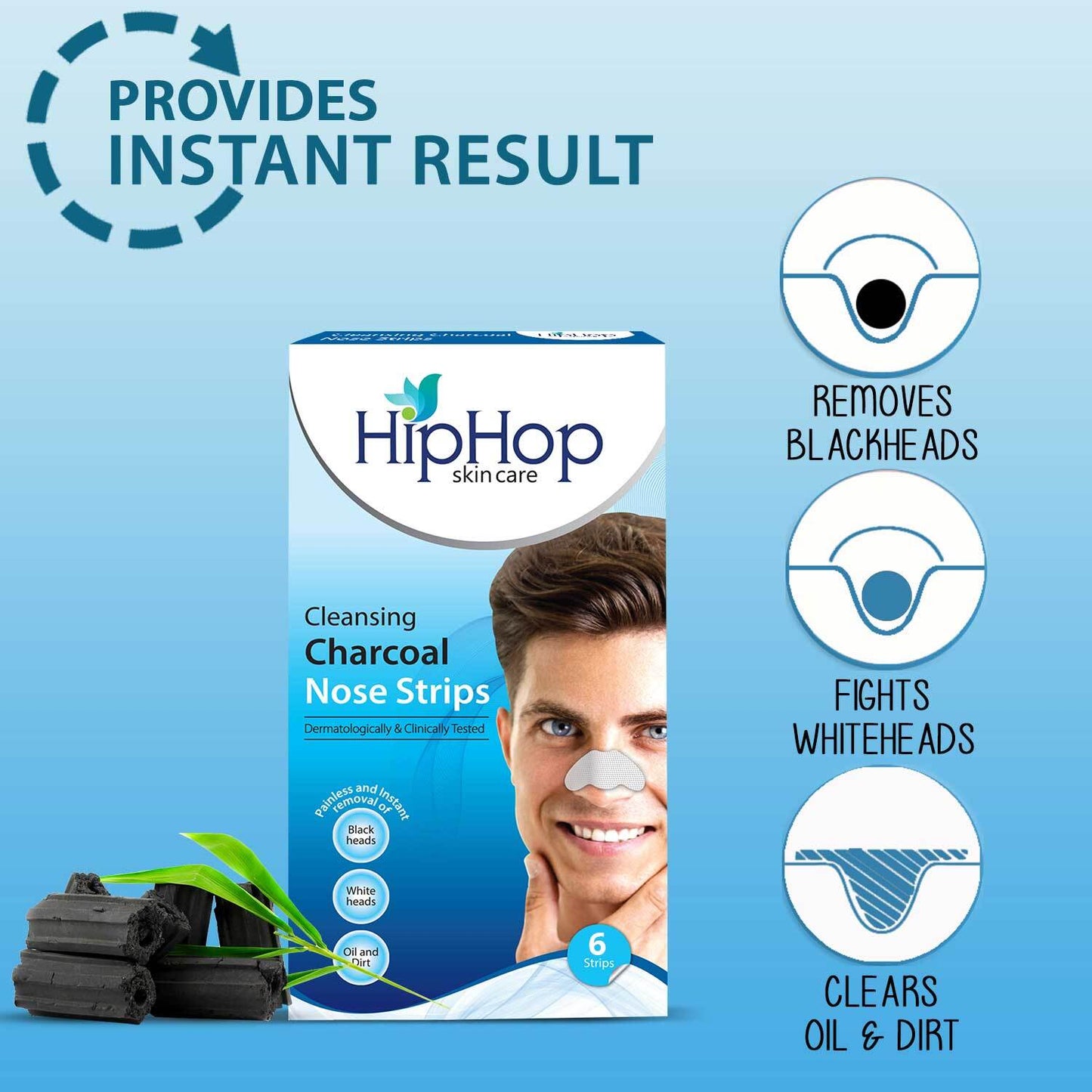 Blackhead Remover Strips for Men - 6 Strips