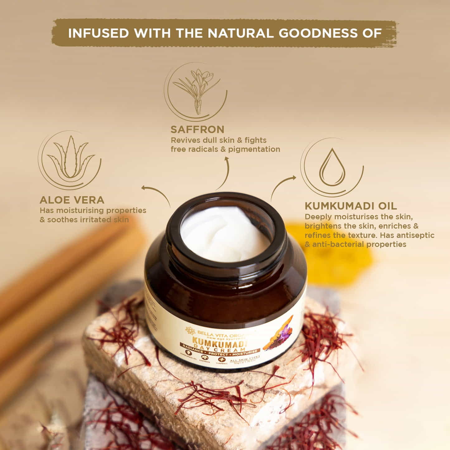 Kumkumadi Day Cream - 50gm