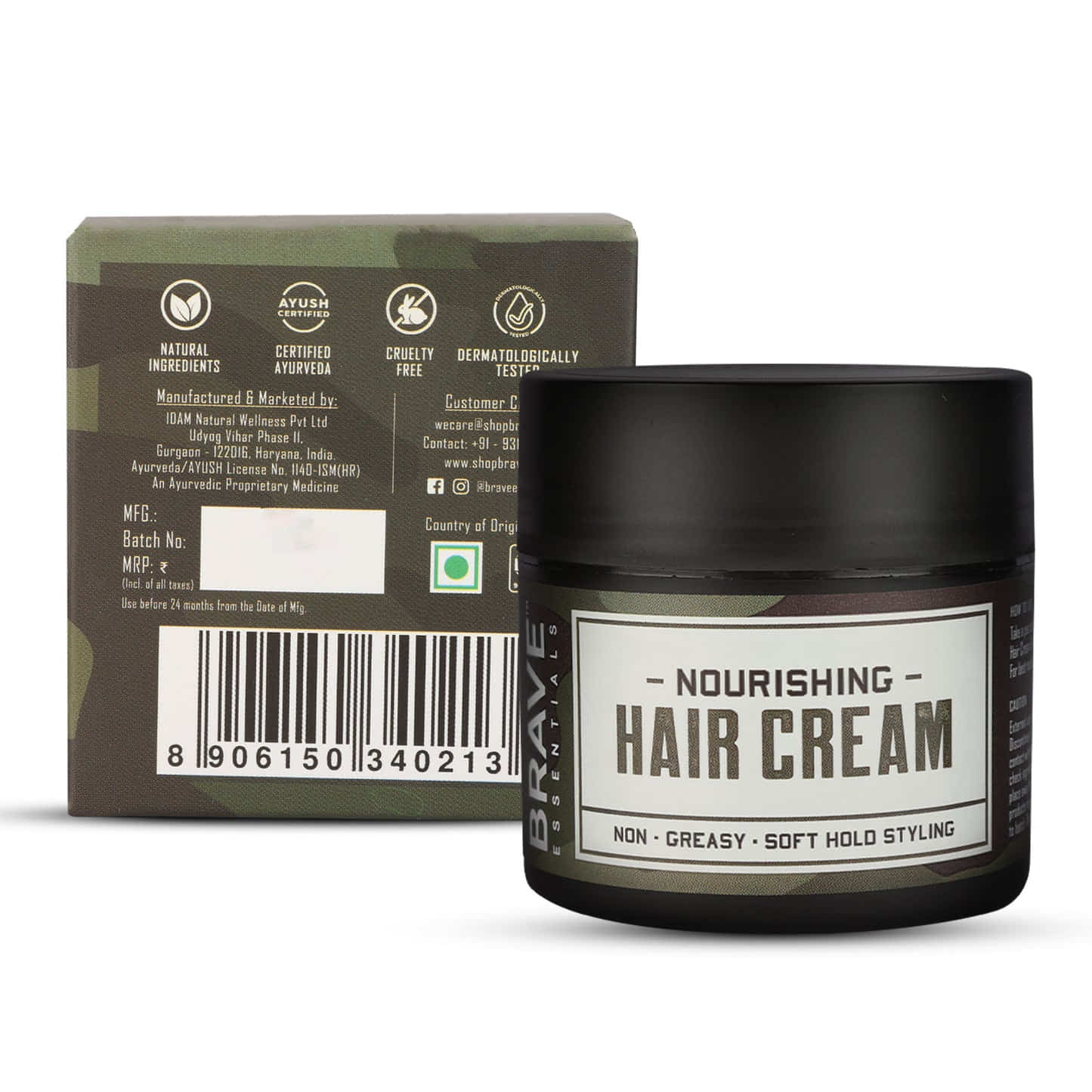 Brave Essentials - Nourishing Hair Cream - 100gm