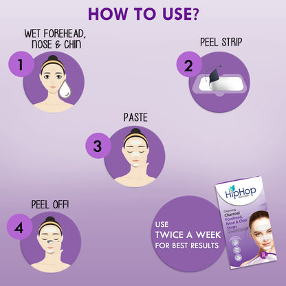 Chin, Nose &amp; Forehead Strips - 12 Strips