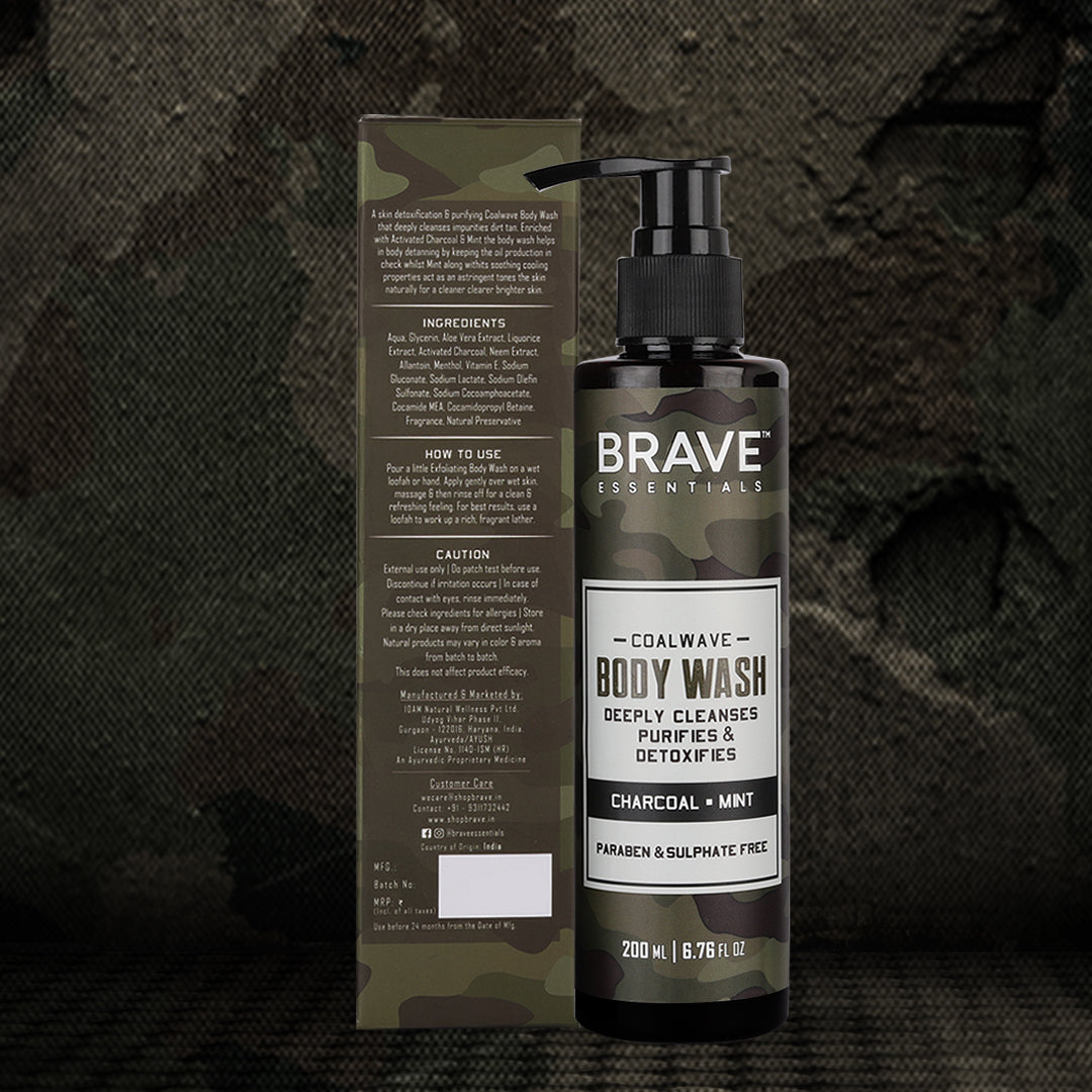 Brave Essentials - Coalwave Body Wash - 200ml