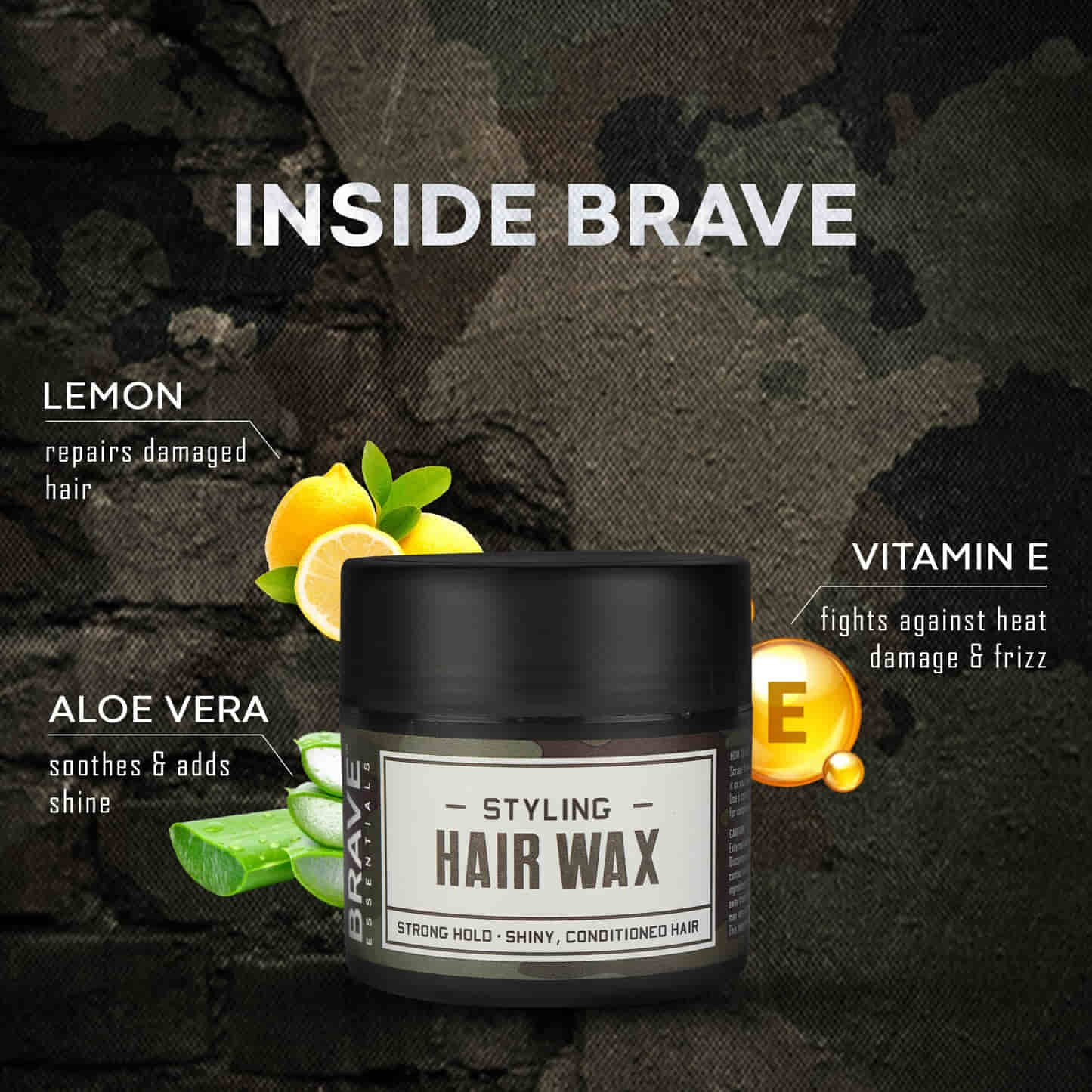 Brave Essentials - Styling Hair Wax, 100gm