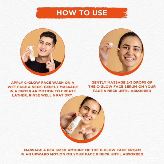 how to apply vitamin c serum on face