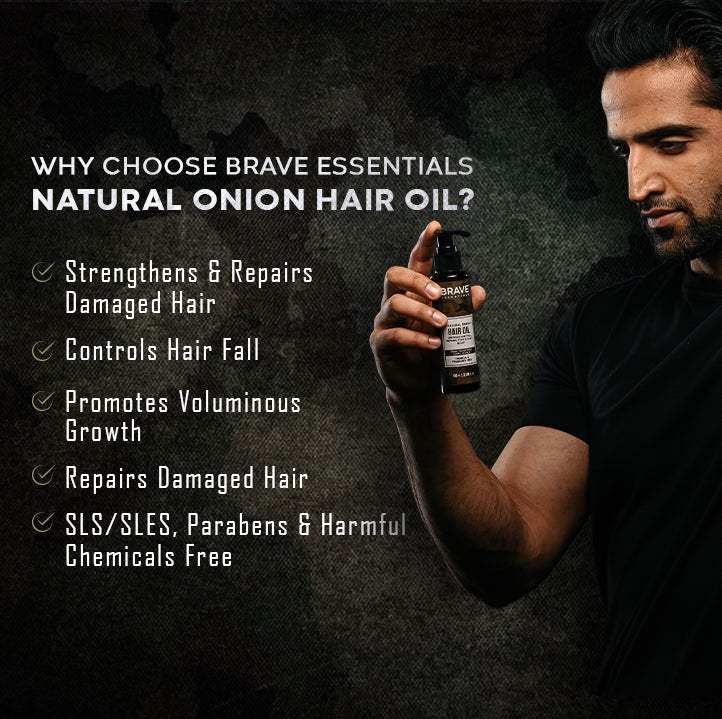 Brave Essentials - Natural Onion Hair Oil - 100ml