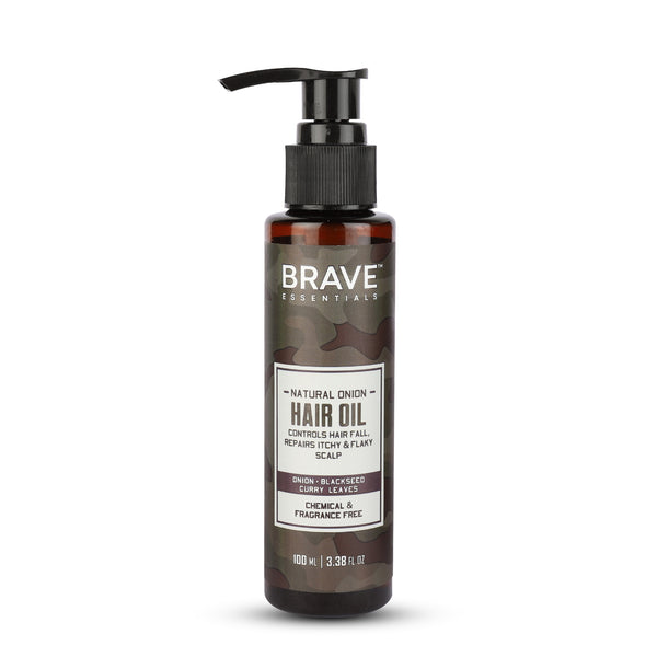 Brave Essentials - Natural Onion Hair Oil, 100ml