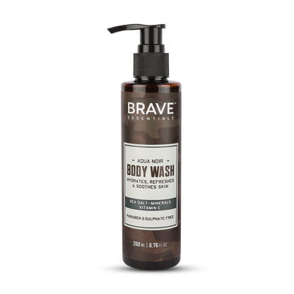 Brave Essentials - Aqua Noir Body Wash - 200ml