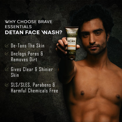 Brave Essentials - De-Tan Face Wash - 100ml