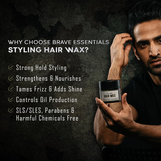 Brave Essentials - Styling Hair Wax - 100gm