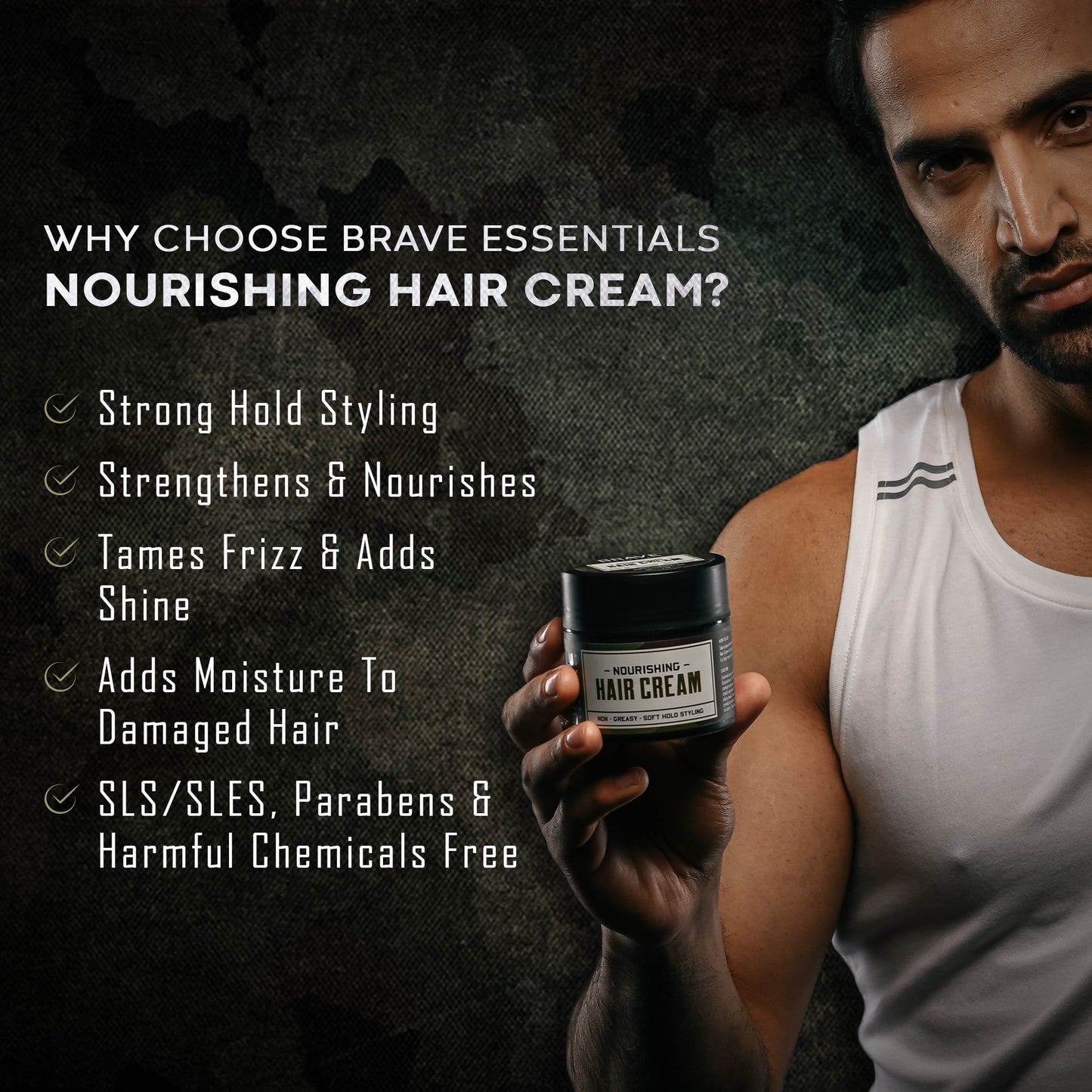 Brave Essentials - Nourishing Hair Cream - 100gm