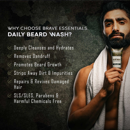 Brave Essentials - Daily Beard Wash, 100ml