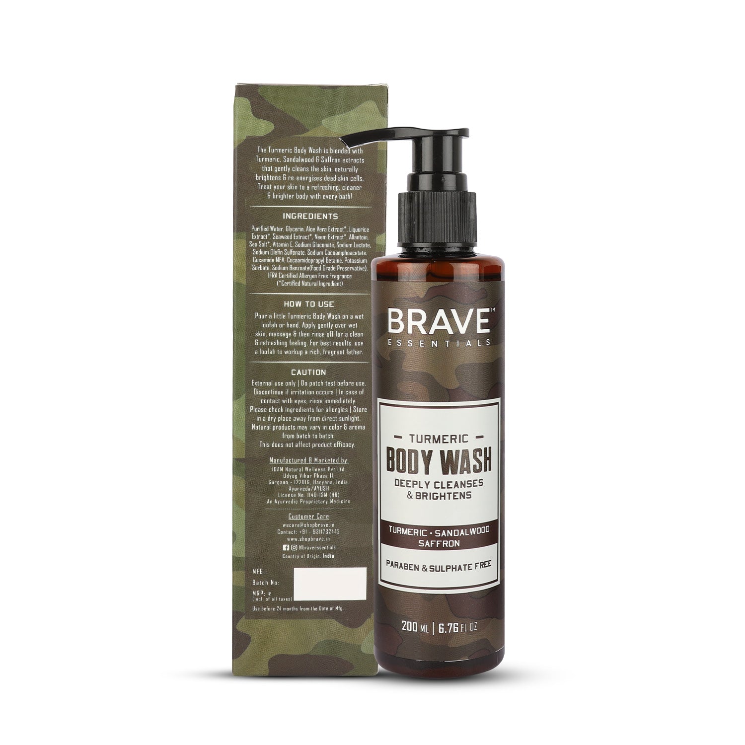 Brave Essentials - Turmeric Body Wash - 200ml