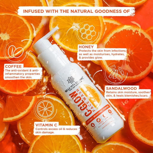 How to use Vitamin C face wash by Bella Vita Organic 