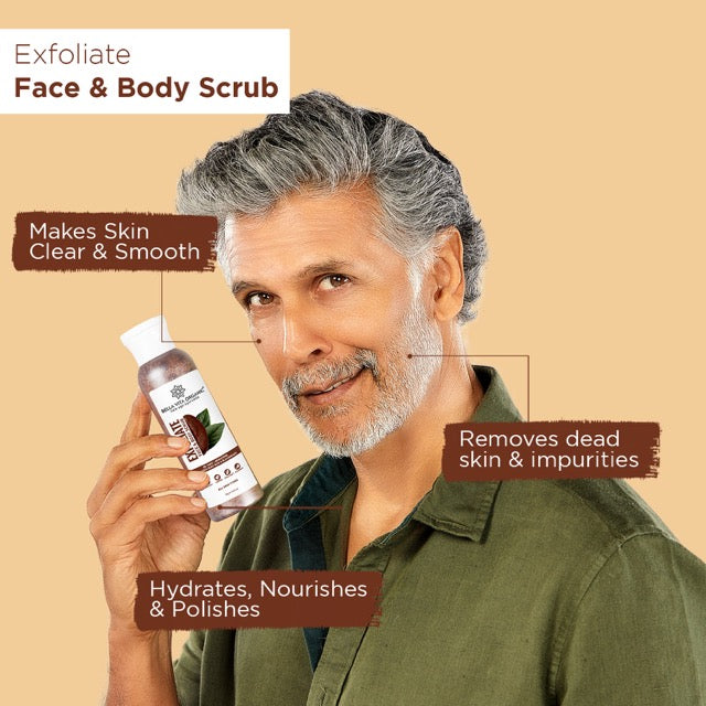 Exfoliate Face And Body Scrub Grit - 75gms