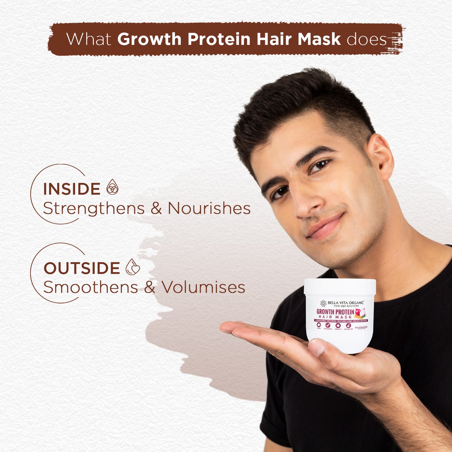 Growth Protein Hair Mask, 200gm