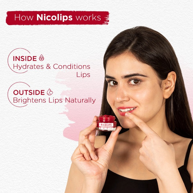 Nicolips Lip Brightening Scrub - 20gms